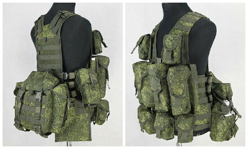 Stock IN US! Russian Tactical 6SH117 Molle Bag Emr Combat Equipment Replica Vest