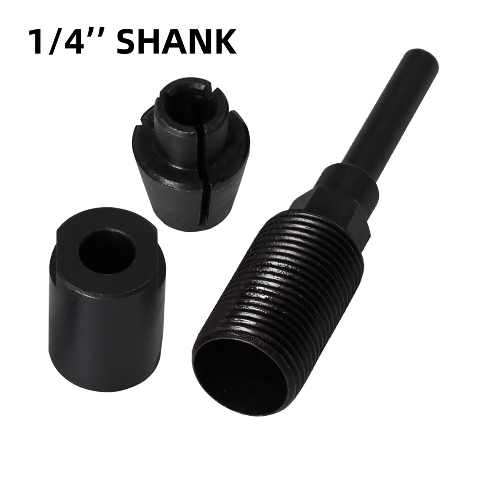 1/4" Shank Router Bits Collet Extension Rod Chuck Extender Adapter