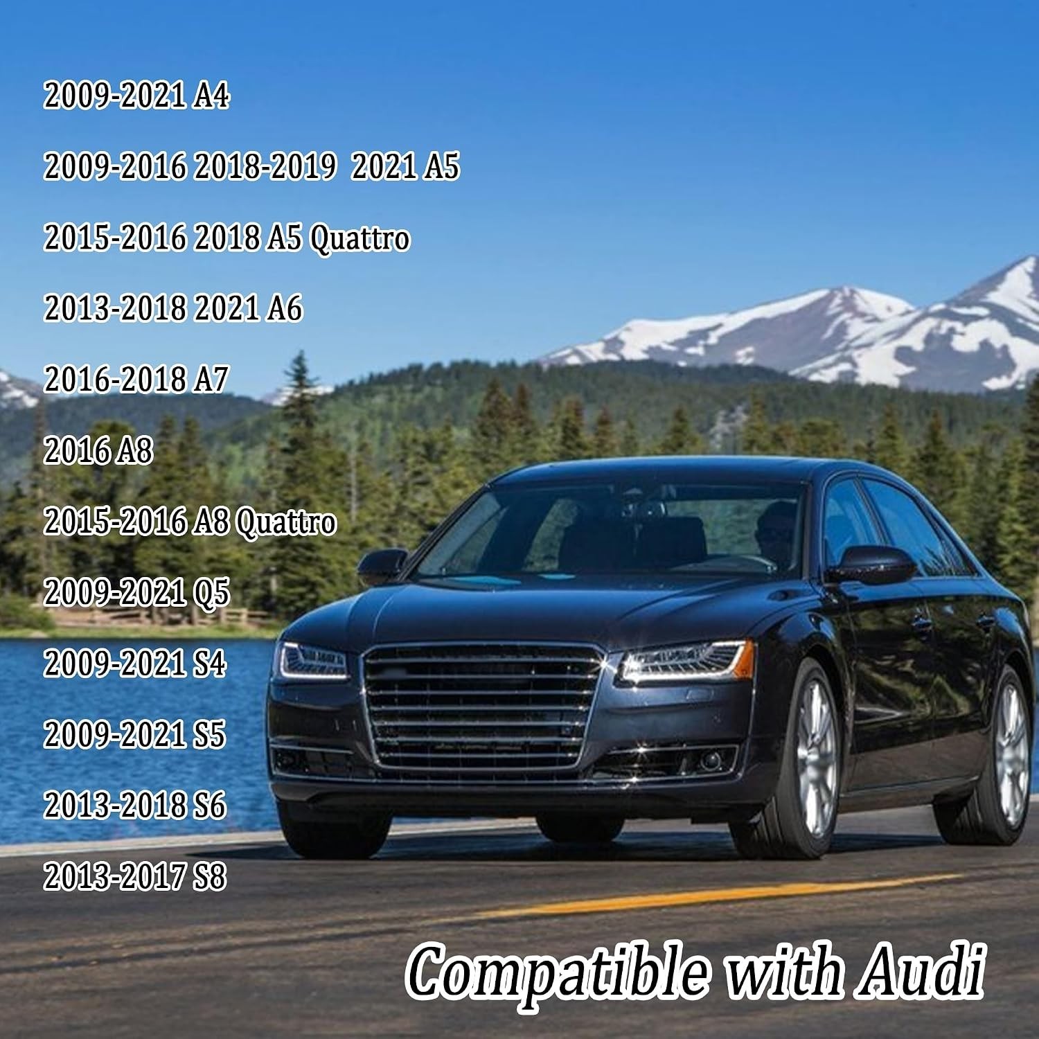 Car Push Start Button Cover Compatible with Audi,Cool Aluminum Engine Start