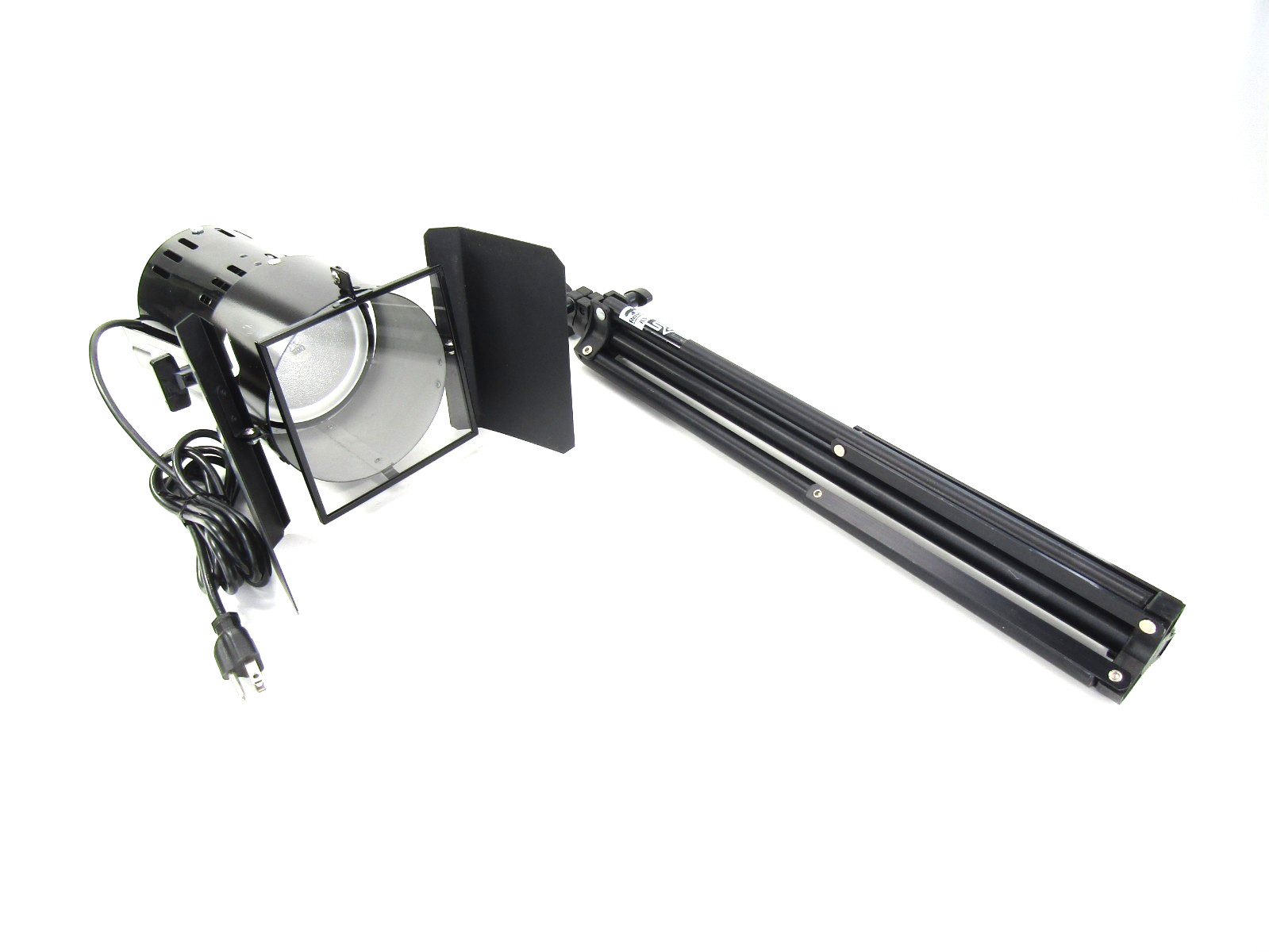 Smith Victor Q60 Photographic Light + Barn Doors w/ Raven RS 8 Stand & GE Lamp