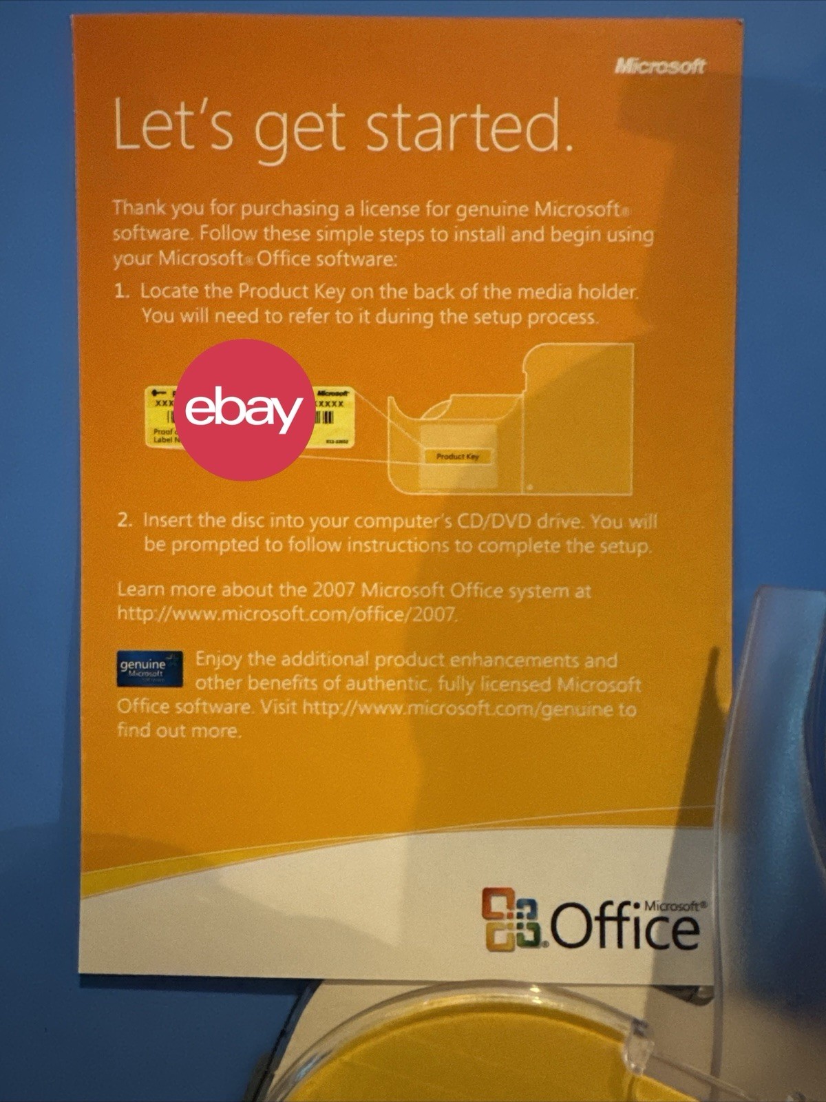 Microsoft Office OneNote 2007 w / Product Key And Disc Only
