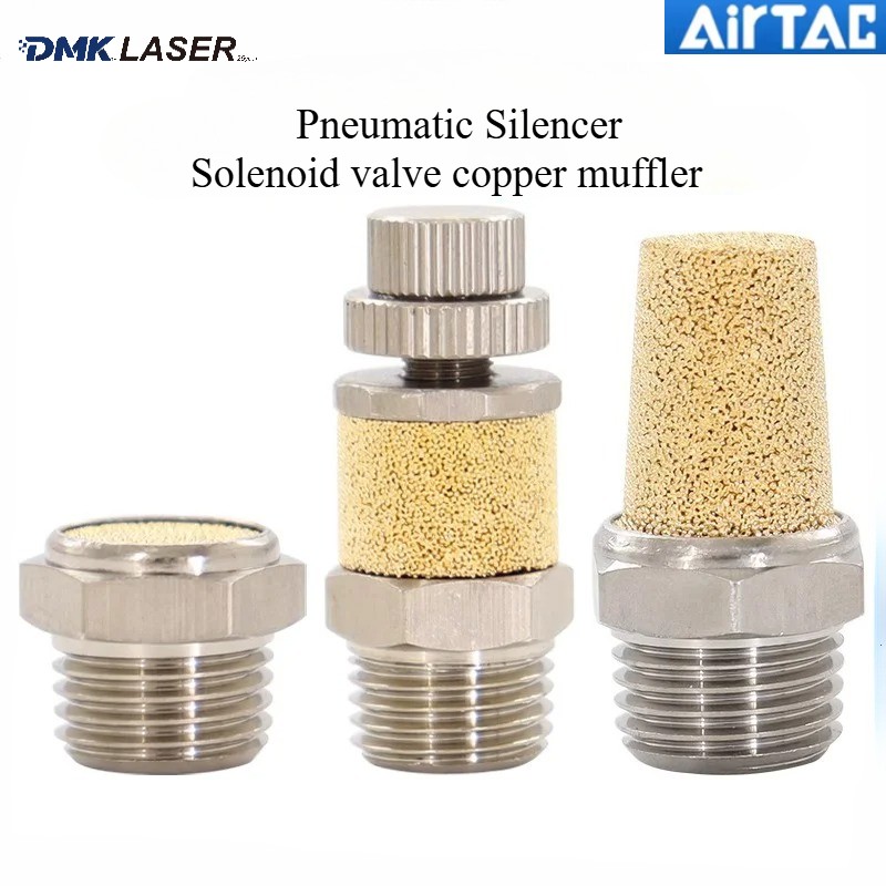 AirTAC Solenoid Valve Pneumatic Brass Filter Element Filter BSL Flat Head Thrott
