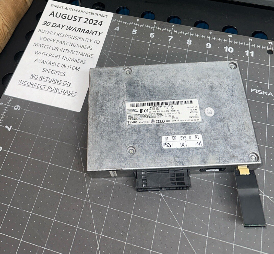 2005 2012 AUDI Q7 A6 A8 A5 S5 BLUETOOTH CONTROL MODULE 4F0910336A 4E0862335