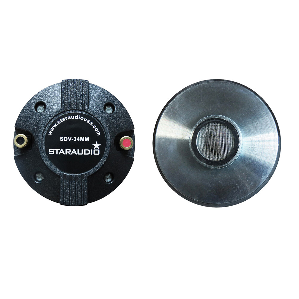 2Pcs 1.35 inch 34MM 8 Ohms Driver Titanium Screw-On Horn For PA Speaker Tweeters
