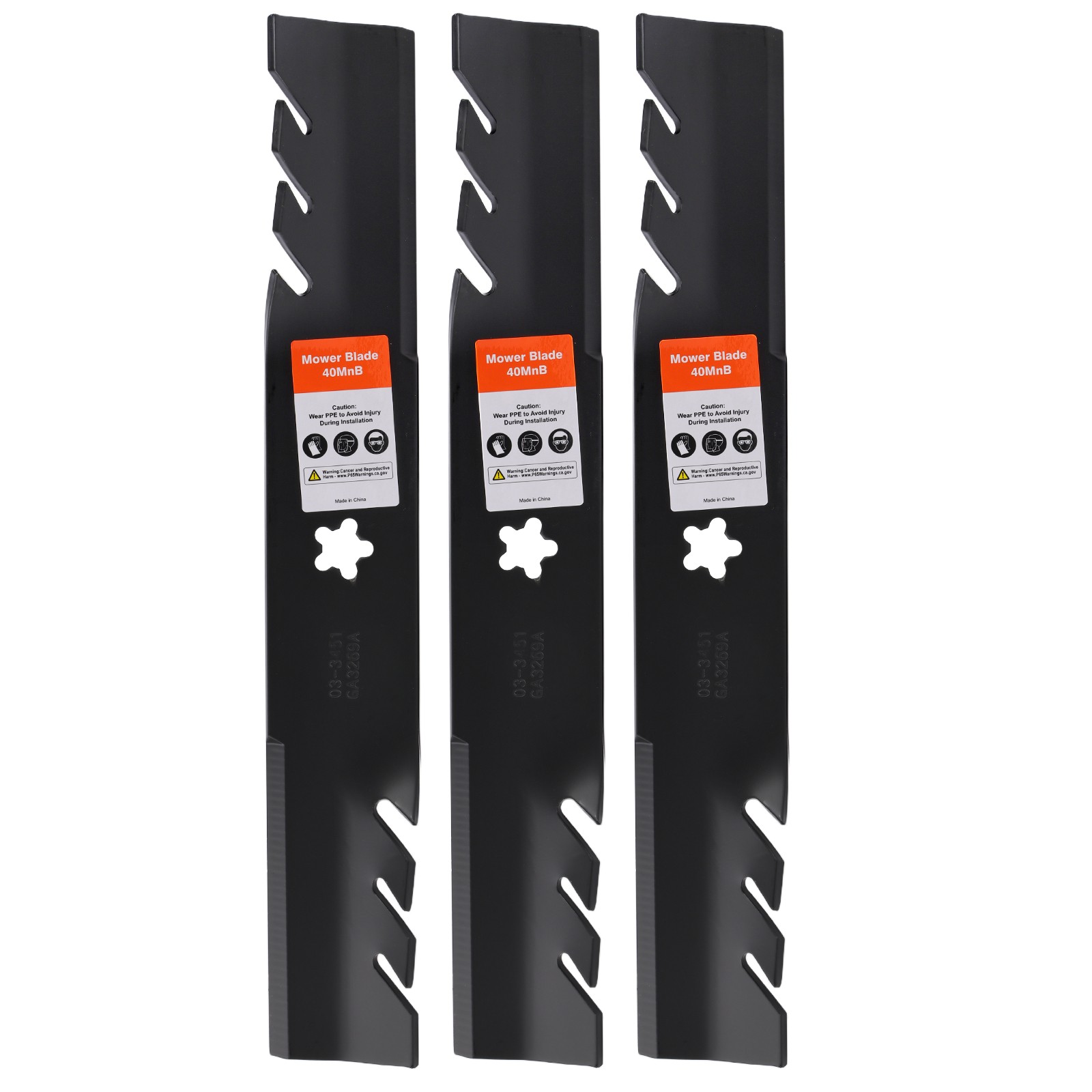 3X Z248F 48 inch Mower Mulching Blades for Hus qvarna 532180054 YTH2348 YTH24V48