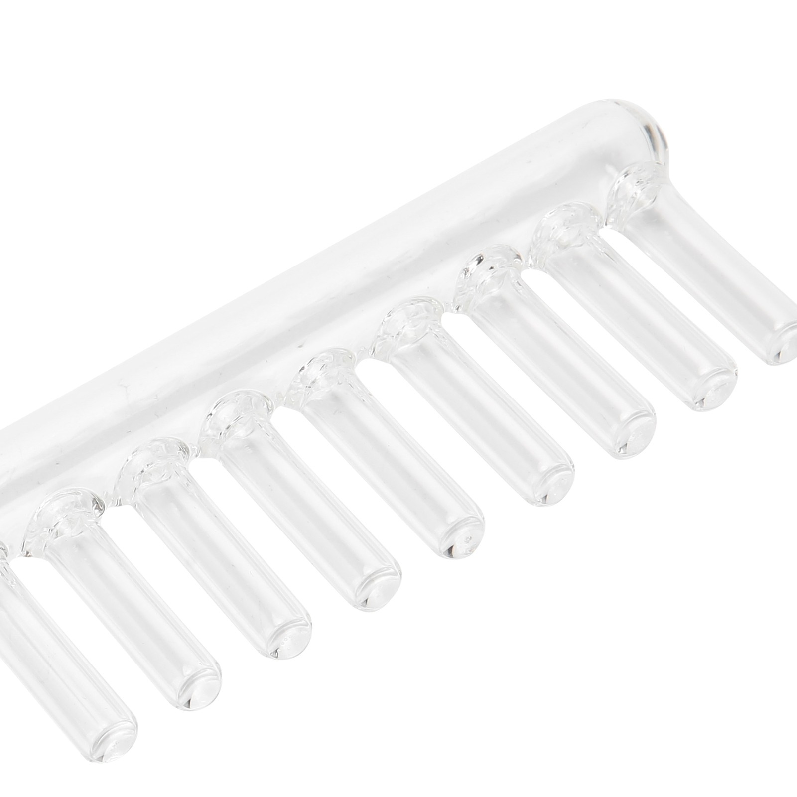 Dandruff Removal Glass Comb Shaped Probe for Electrotherapy Instrument Light