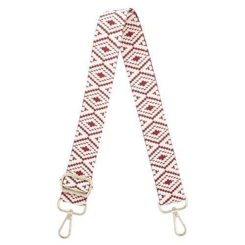 Adjustable Handbag Strap Wide Purse Strap Replacement Shoulder Red Woven