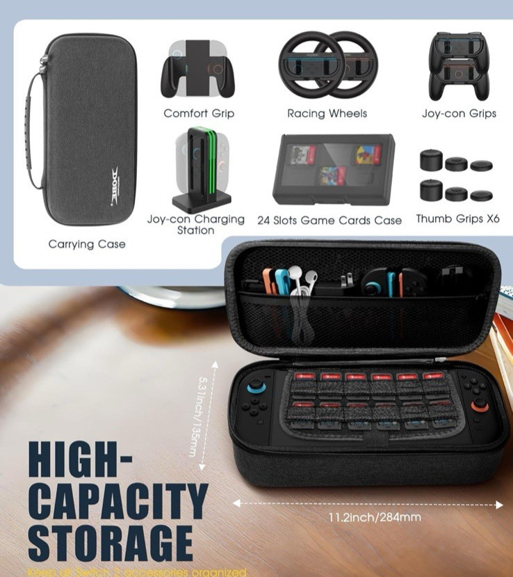 Nintendo Switch 2 Accessories Bundle 7 in 1 Essential Pack NIB