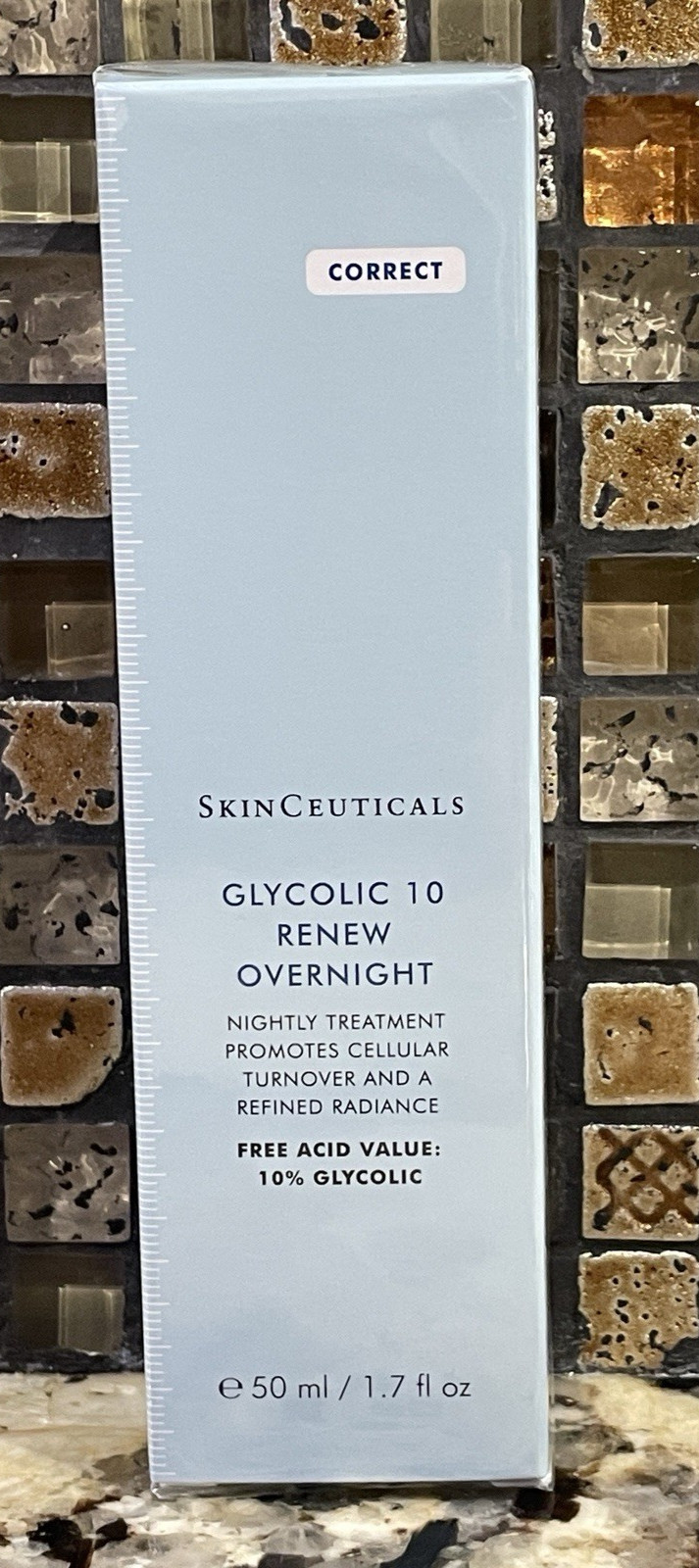 SkinCeuticals GLYCOLIC 10 RENEW OVERNIGHT 50ml / 1.7oz  Brand New Sealed Box