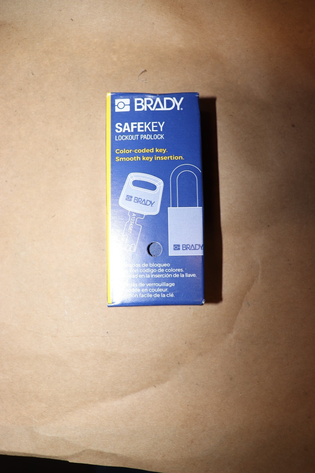 Lock out Pad Lock Blue Brady Nyl-Blu-38St-Kd Blue 1 13/16 Inch H Body
