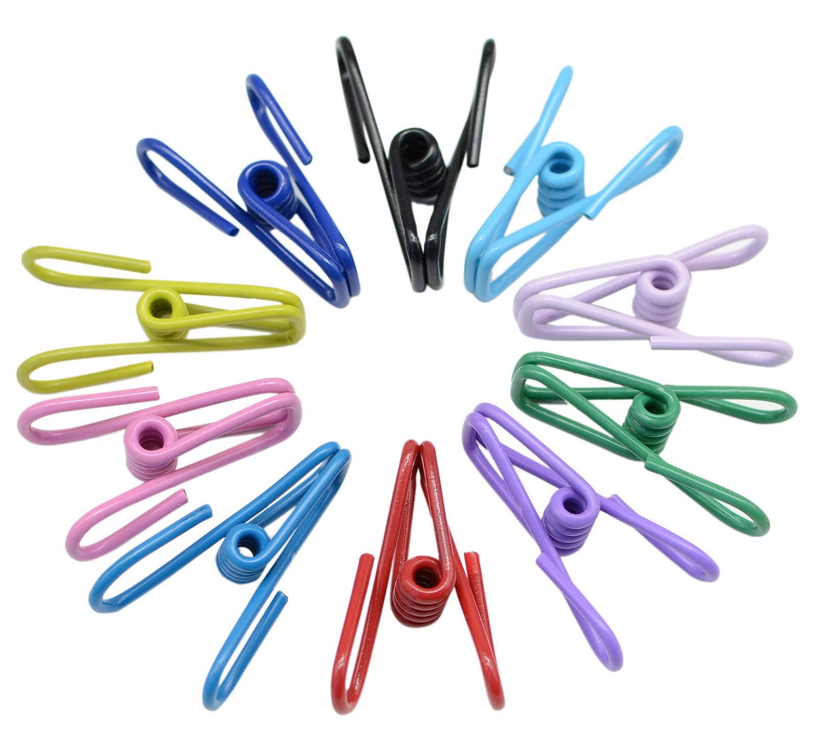 30PCS 2" Color Chip Clips PVC Coated Bag Clips