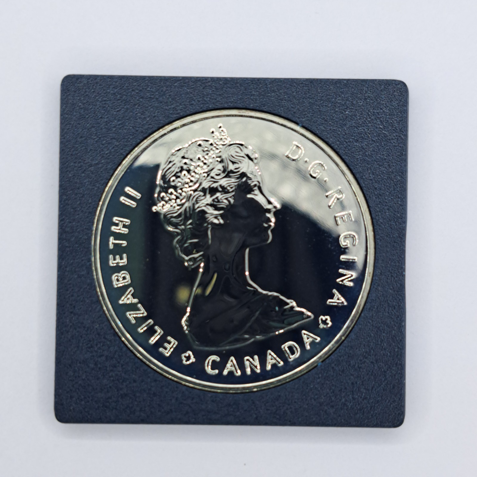 1985 Canada Deep Cameo Proof Silver Dollar Moose In Square Capsule #SA14