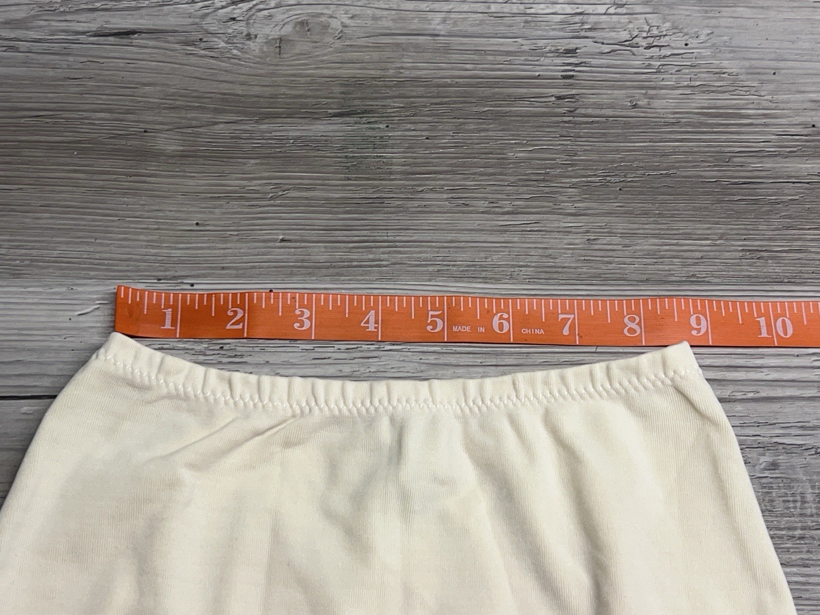 Vintage Tummy Control Slimming Full Coverage Panties Magic Lady White Size S #P