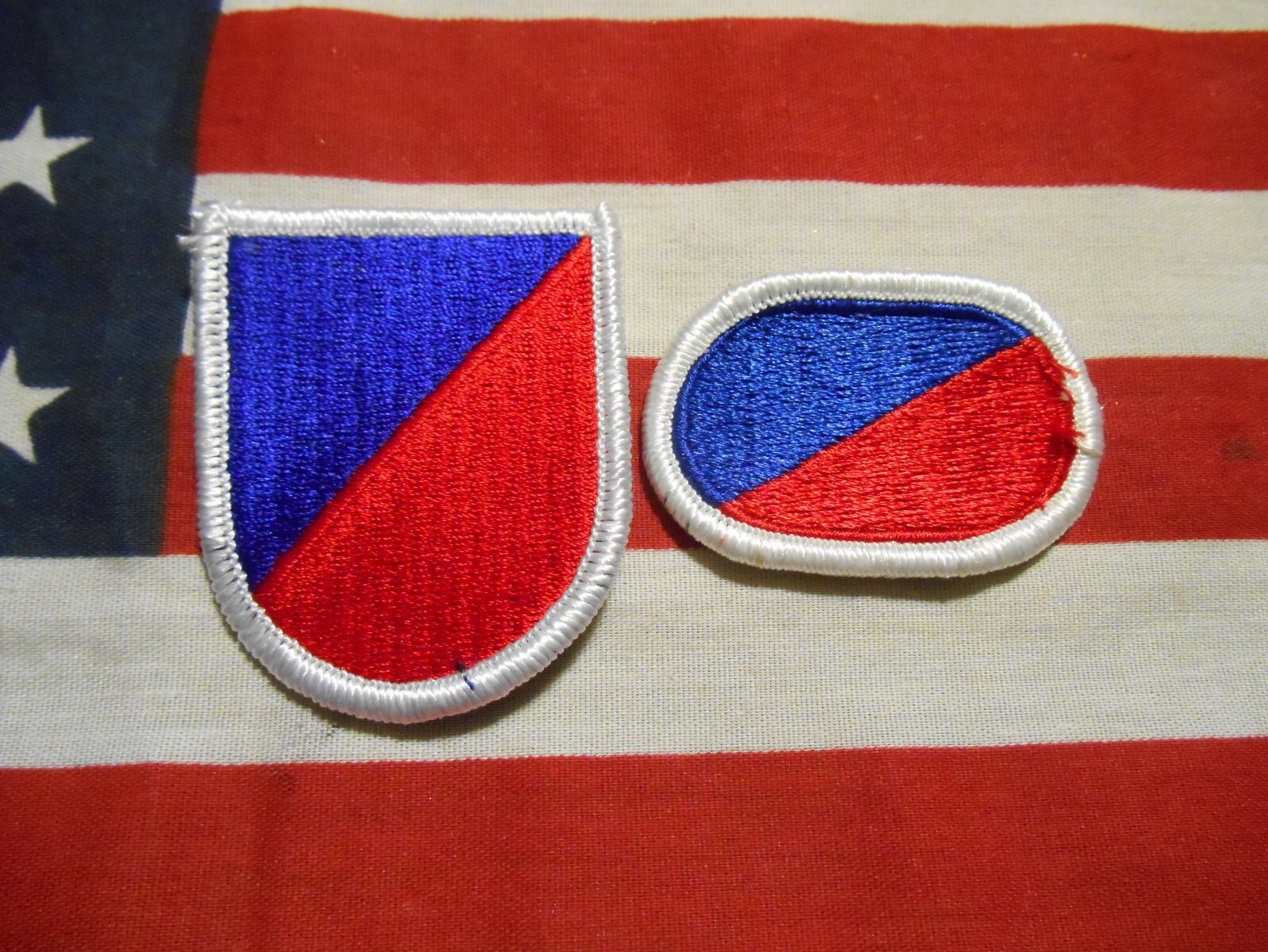 173RD AIRBORNE BRIGADE AIRBORNE BERET FLASH  & PARA OVAL M/E