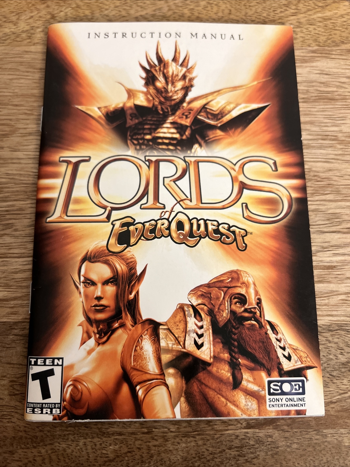 Lords Ever Quest Video Game Instructions Manual  T-Teen Paperback Book