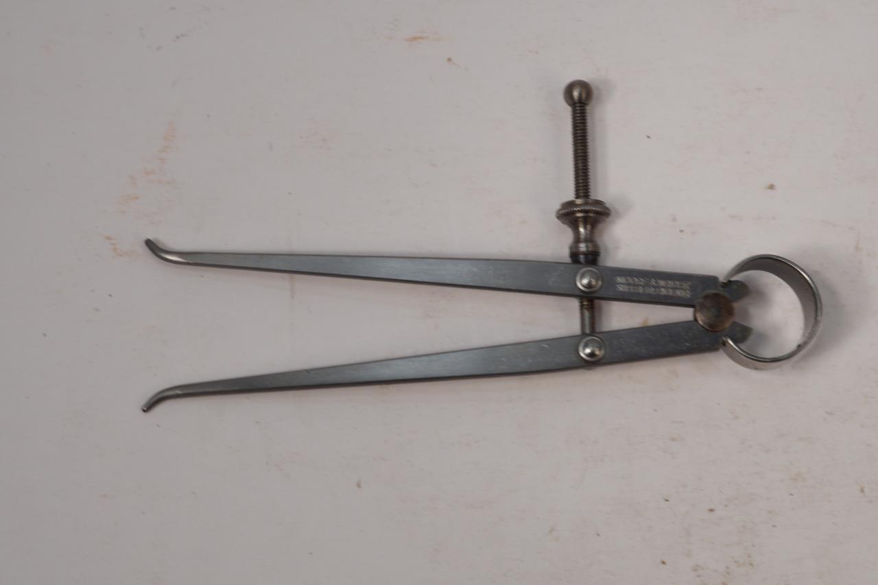 Beautiful NOS Moore & Wright England 5" Toolmakers Inside Spring Caliper. No51
