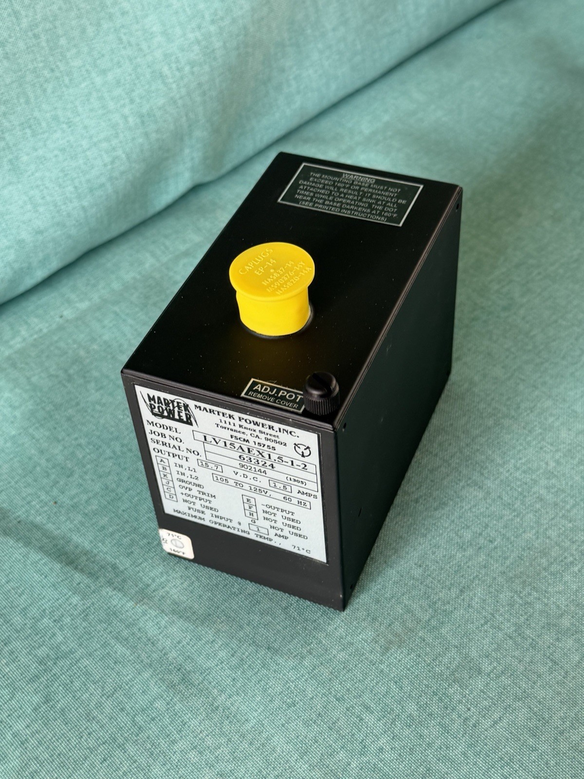Martek Power LV15AEX1.5-1-2 Power Supply