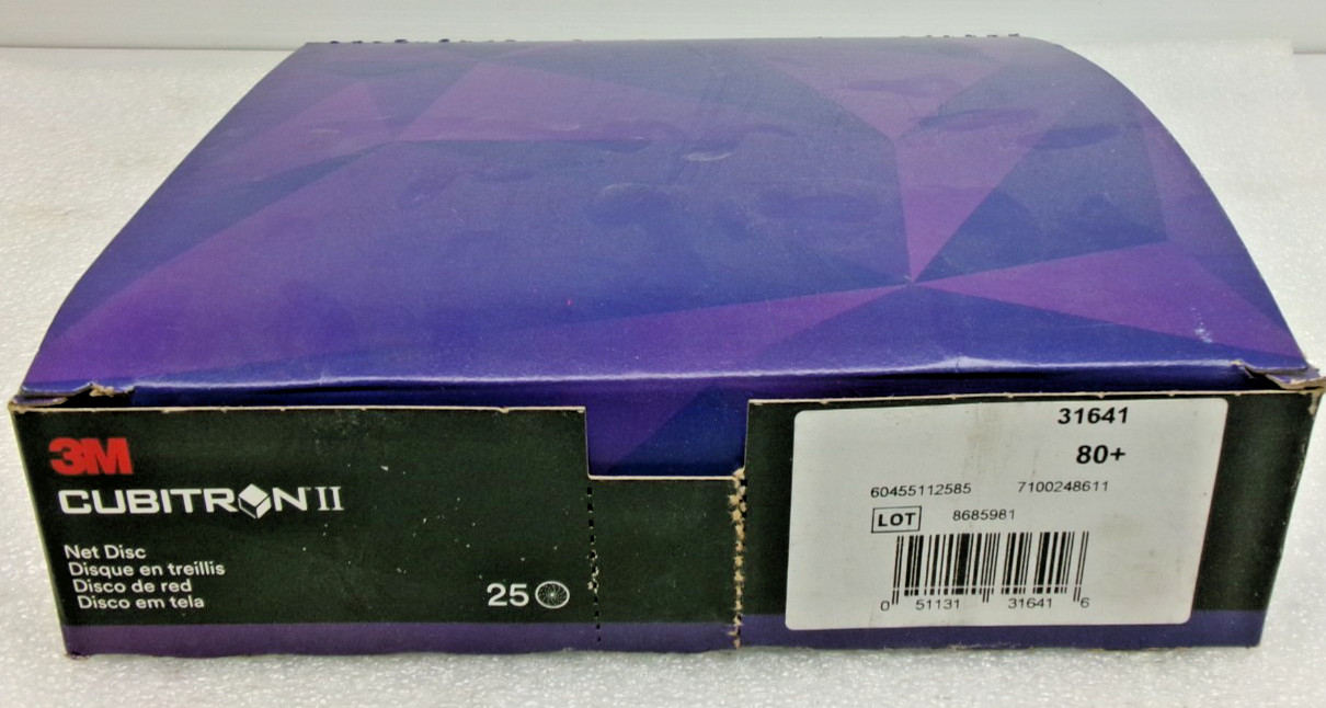 3M Cubitron II  31641  80 Grit  8"/203mm Diameter Box of 25   #584C