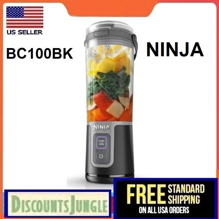 Ninja Blast 16 oz. Personal Portable Blender, for Smoothies, Black, BC100BK
