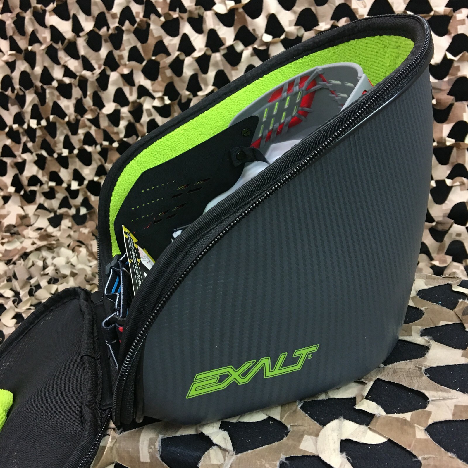 NEW Exalt V3 Universal Carbon Goggle Case - Charcoal/Lime