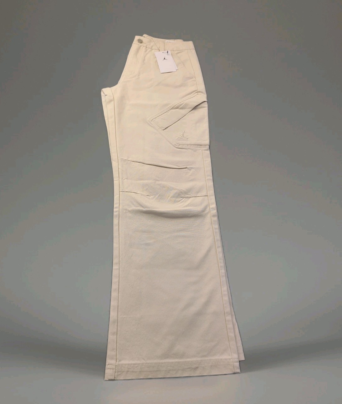 Nike Jordan x Chicago Women's Canvas Pants (FV7098-203) Ivory Color Size Small