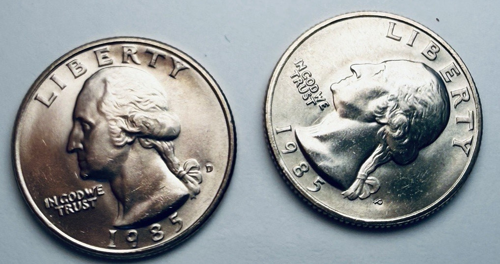 1985-P&D GEM BU 25c ~ Fantastic Luster ~ From Original Mint Set  ~ Nice! ~ K51
