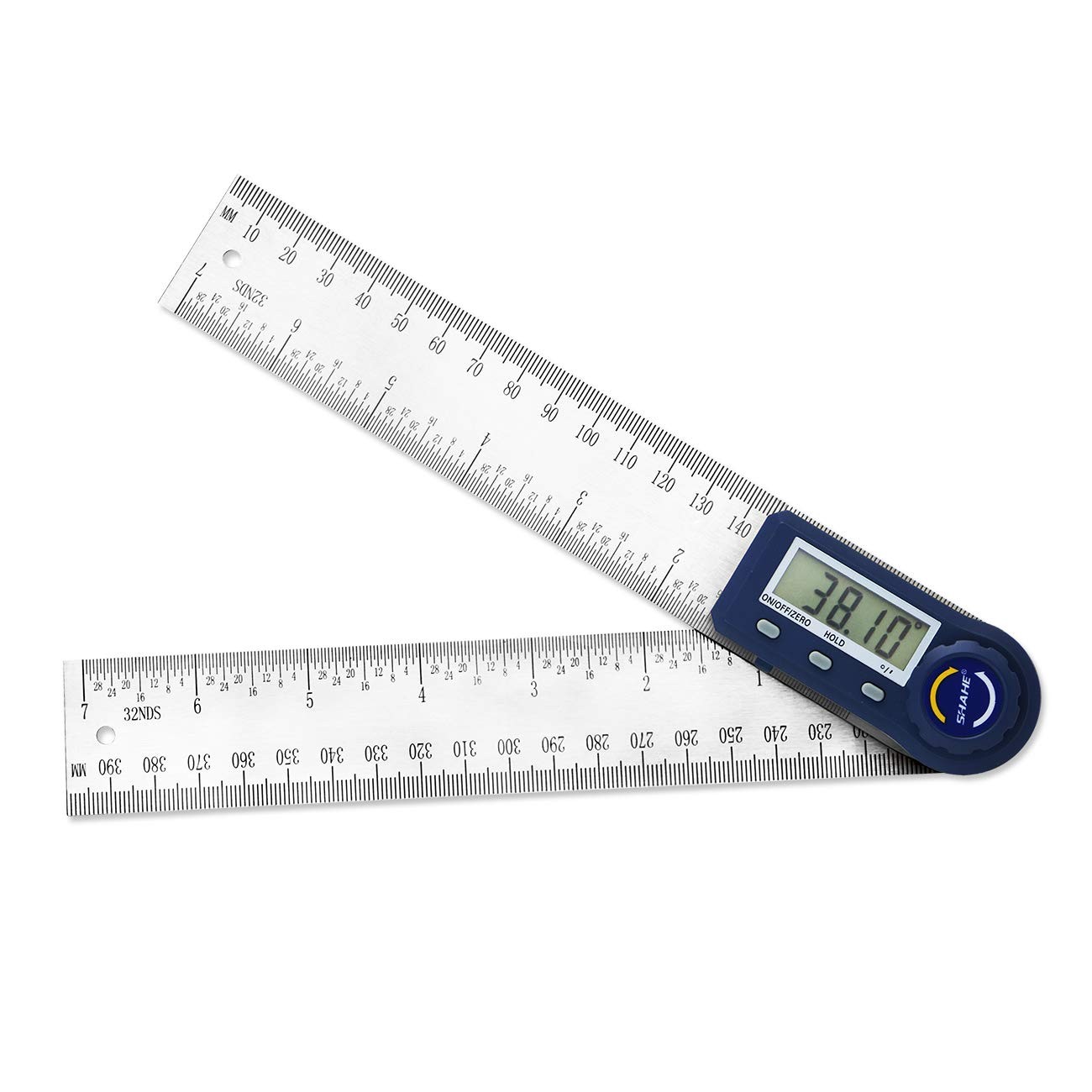Digital Angle Finder,2 in 1 Digital Protractor, 7 inch / 200mm Stainless Stee...