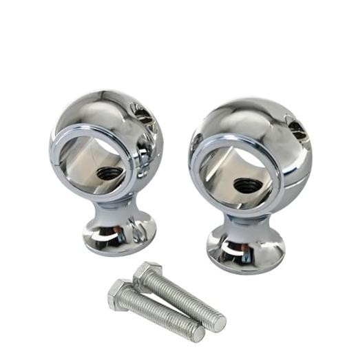 NEW Chrome Motorcycle Handlebar Risers Mount Clamp bracket fit 1" 25mm hanger