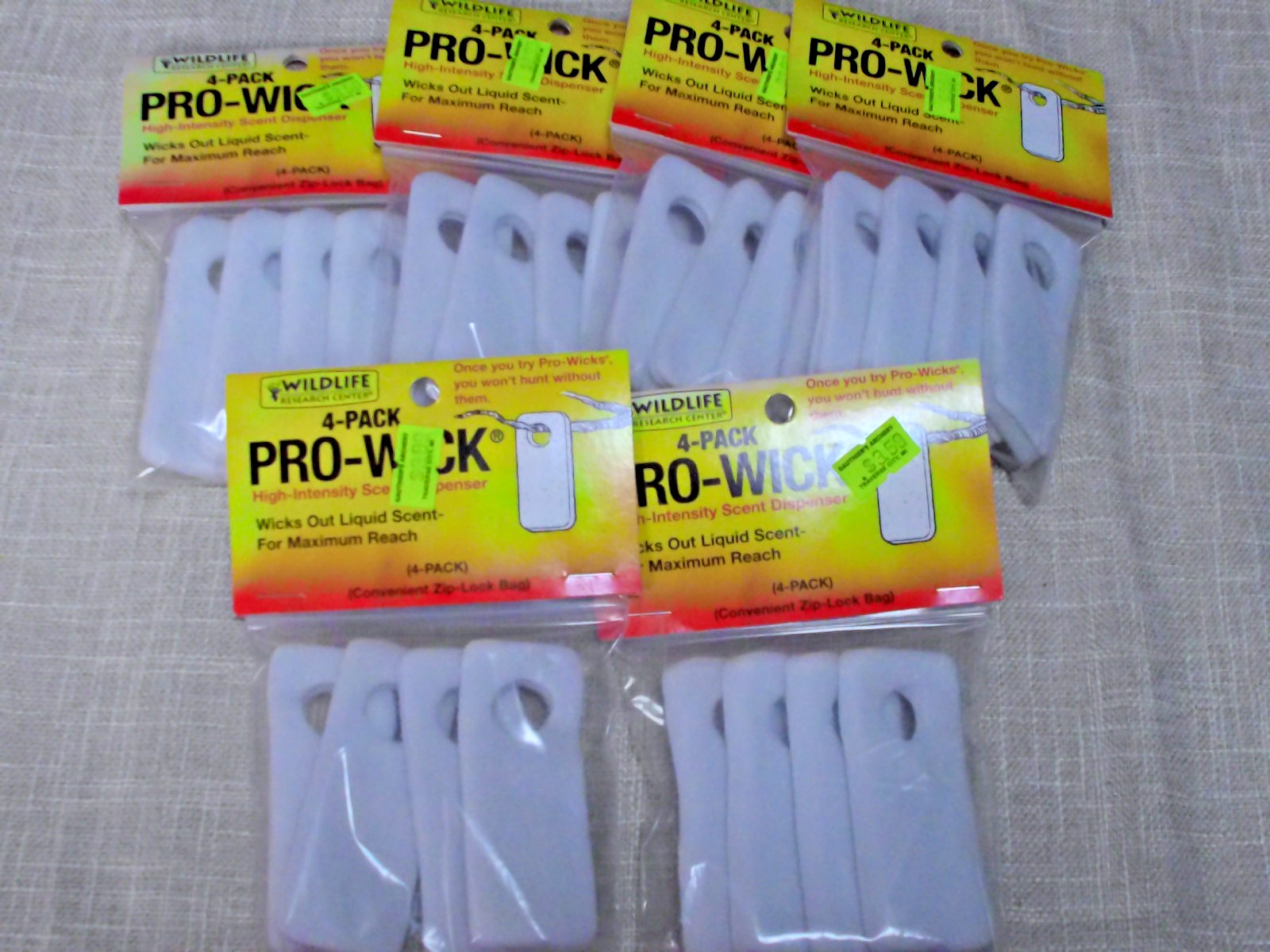 Wildlife Research Center PRO Wicks, Scent DISPENSER 4 Pack LOT OF 6