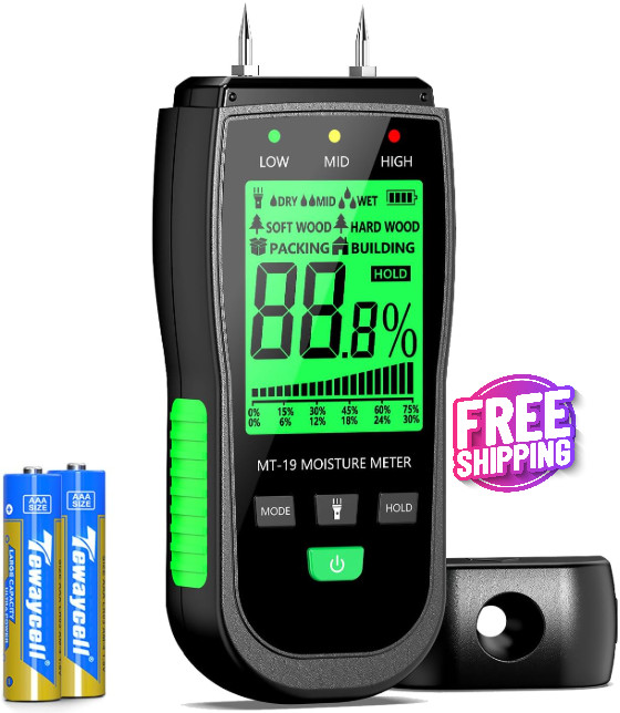 Medidor De Humedad Digital Detector De Fugas De Agua Prueba De Humedad Nuevo