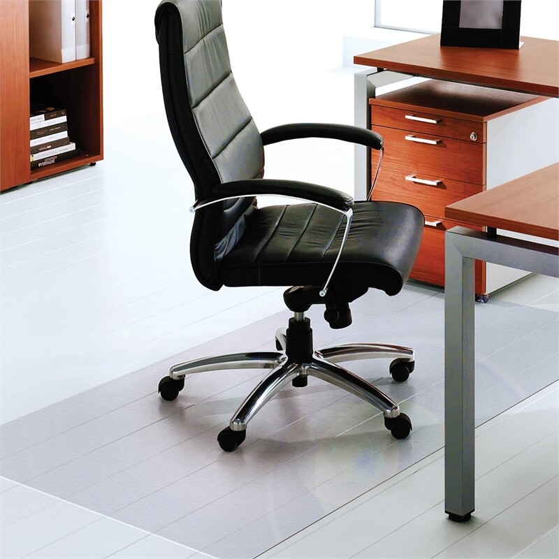Floortex Polycarbonate Rect XXL Chair Mat for Hard Floor Size 60 x 118 inch