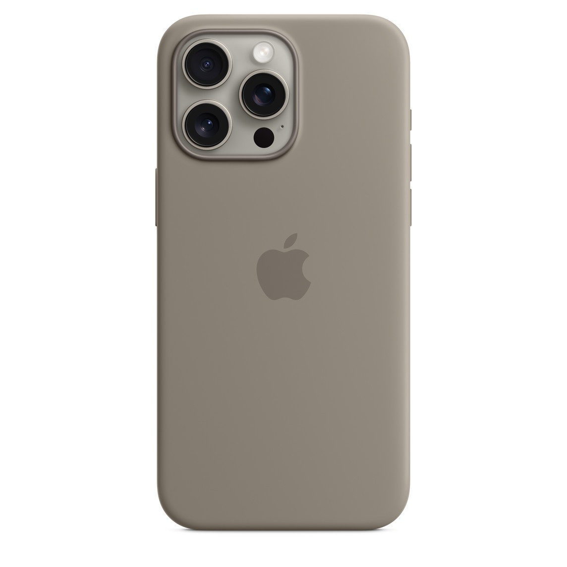Compatible with iPhone Silicone Case MagSafe for iPhone 15 Pro Max - Clay