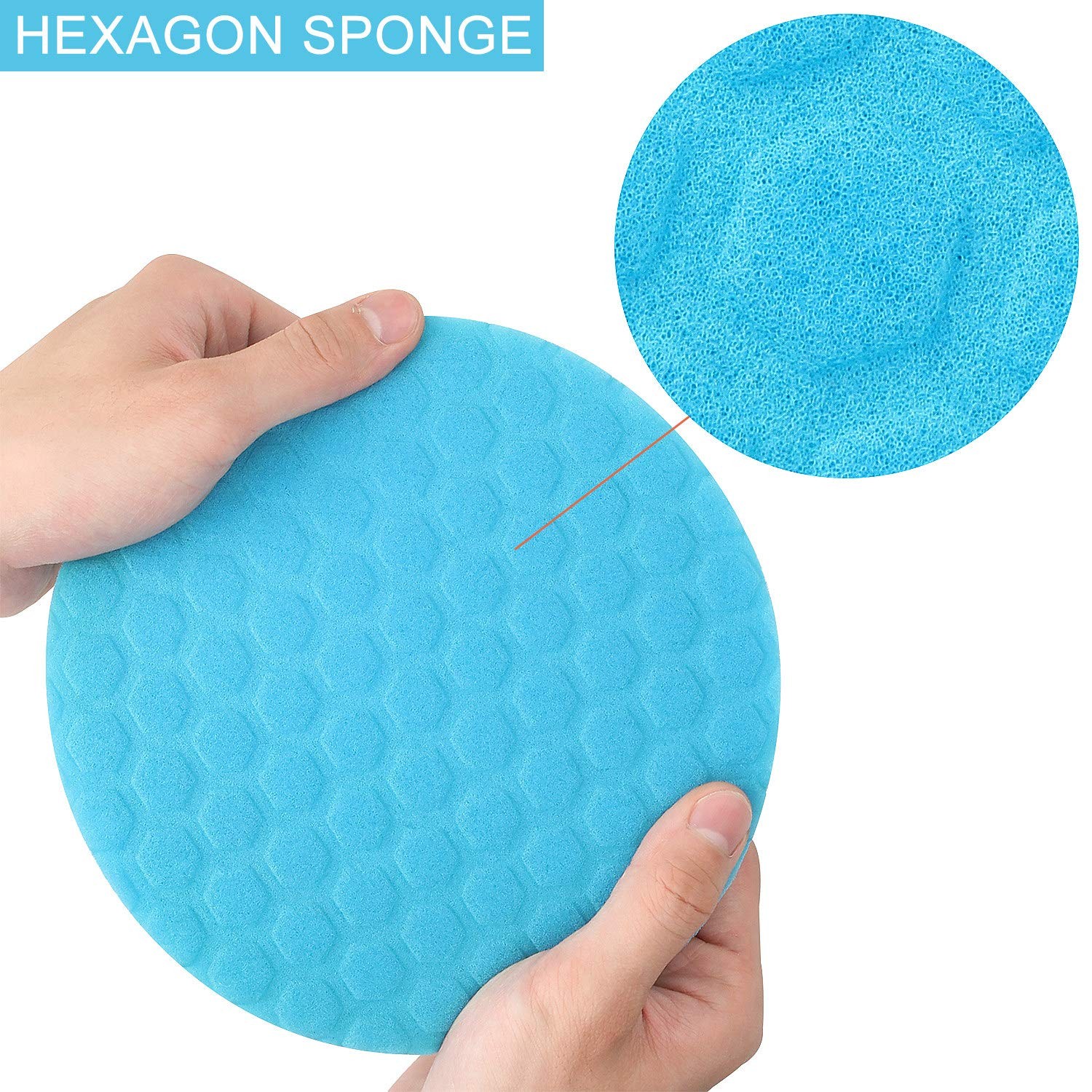 LANIAKEA 5 Pcs 7 Inch Buffing Pads, Polishing Pads Kit 180mm Pad...