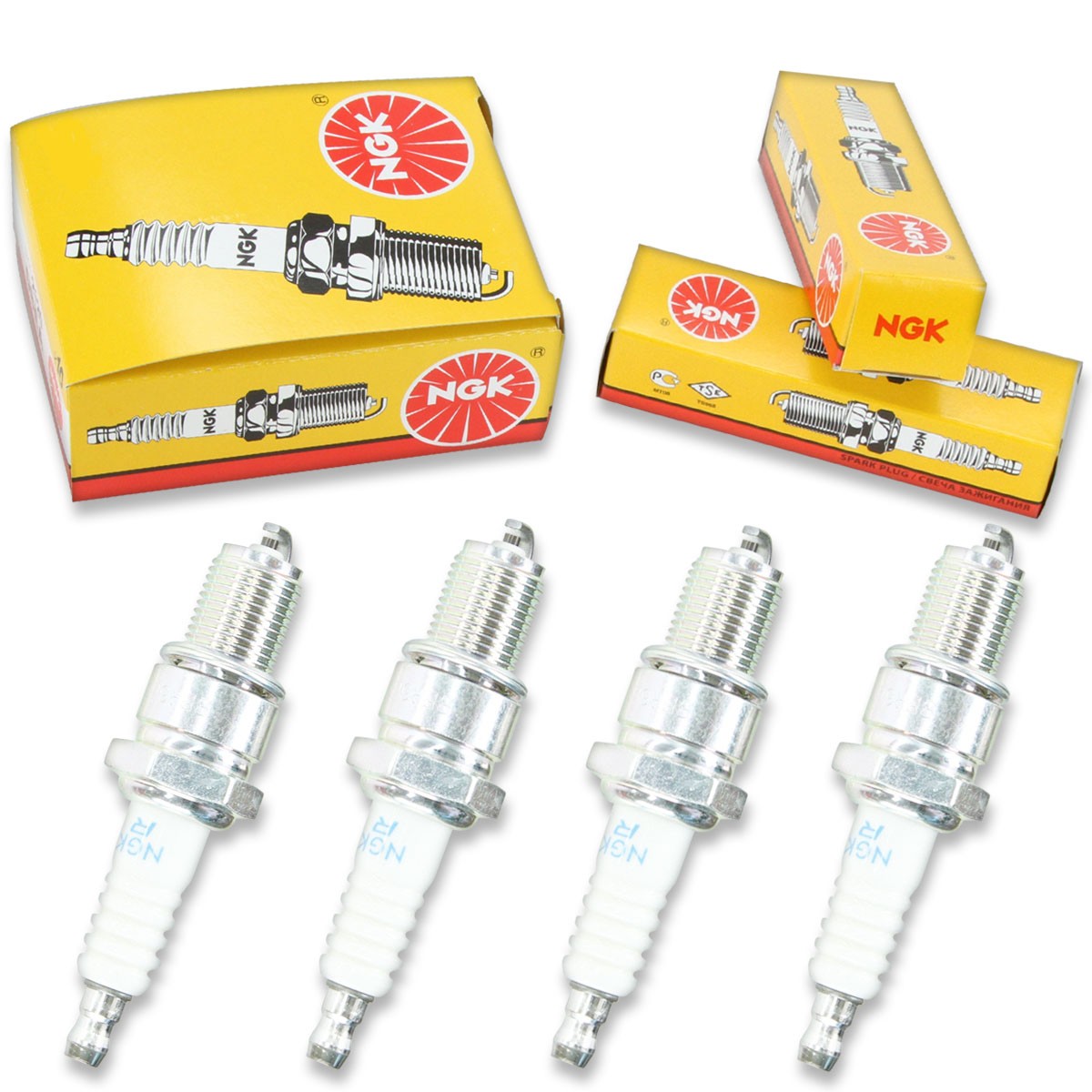 4pcs Carter 5.5 HP HONDA GX160 NGK Standard Spark Plugs 5.5 HP Kit Set Engin vh