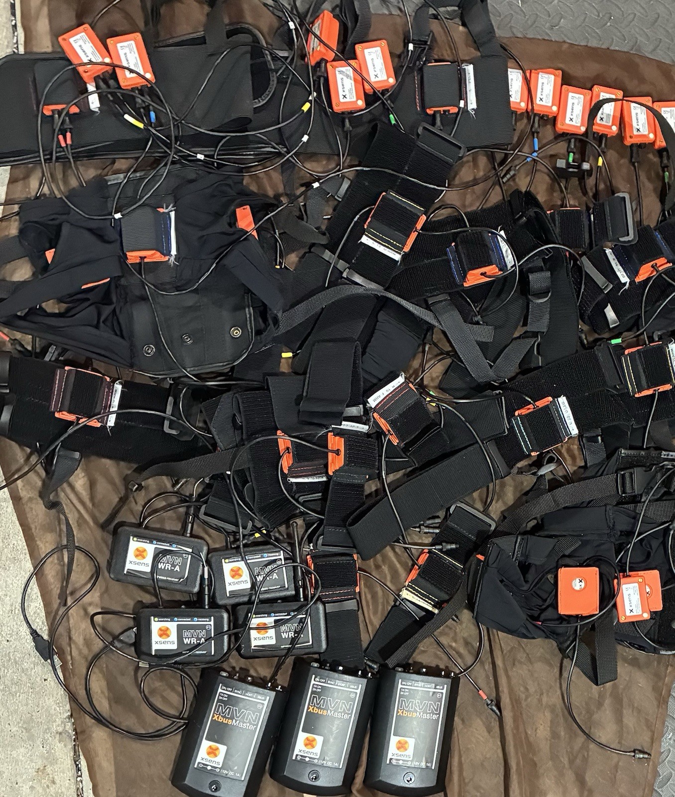 Xsens MVN Motion Capture System 37  MTx Sensors XbusMaster WR-A Receivers Lot.