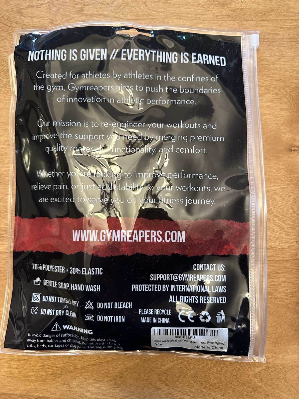Knee Wraps (Pair) With Strap for Squats, Weightlifting, Powerlifting, Leg Press,