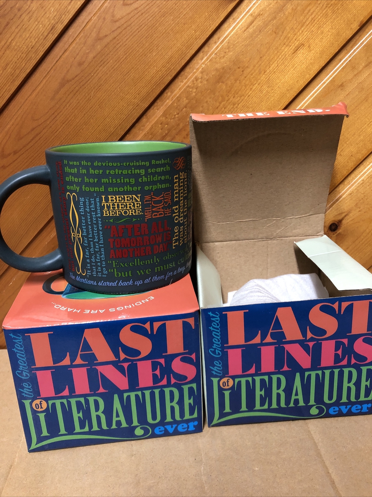 Lot Of 2 Last Lines Of Literature The Unemployed Philosophers Guild Mug New