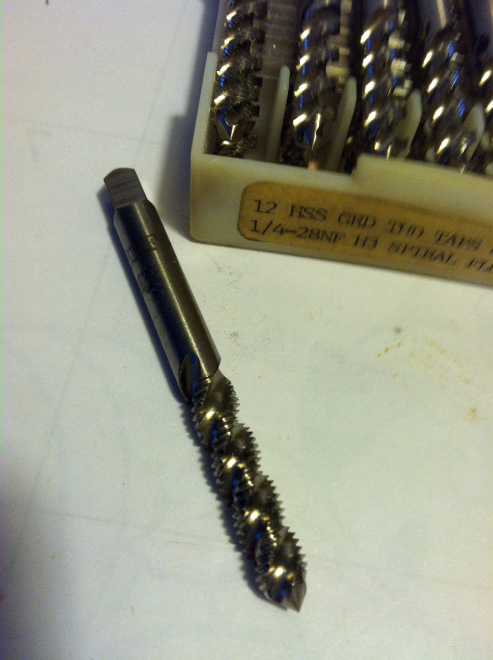 1/4-28NF GROUND THREAD H3 HSS FAST SPIRAL FLUTE TAPS