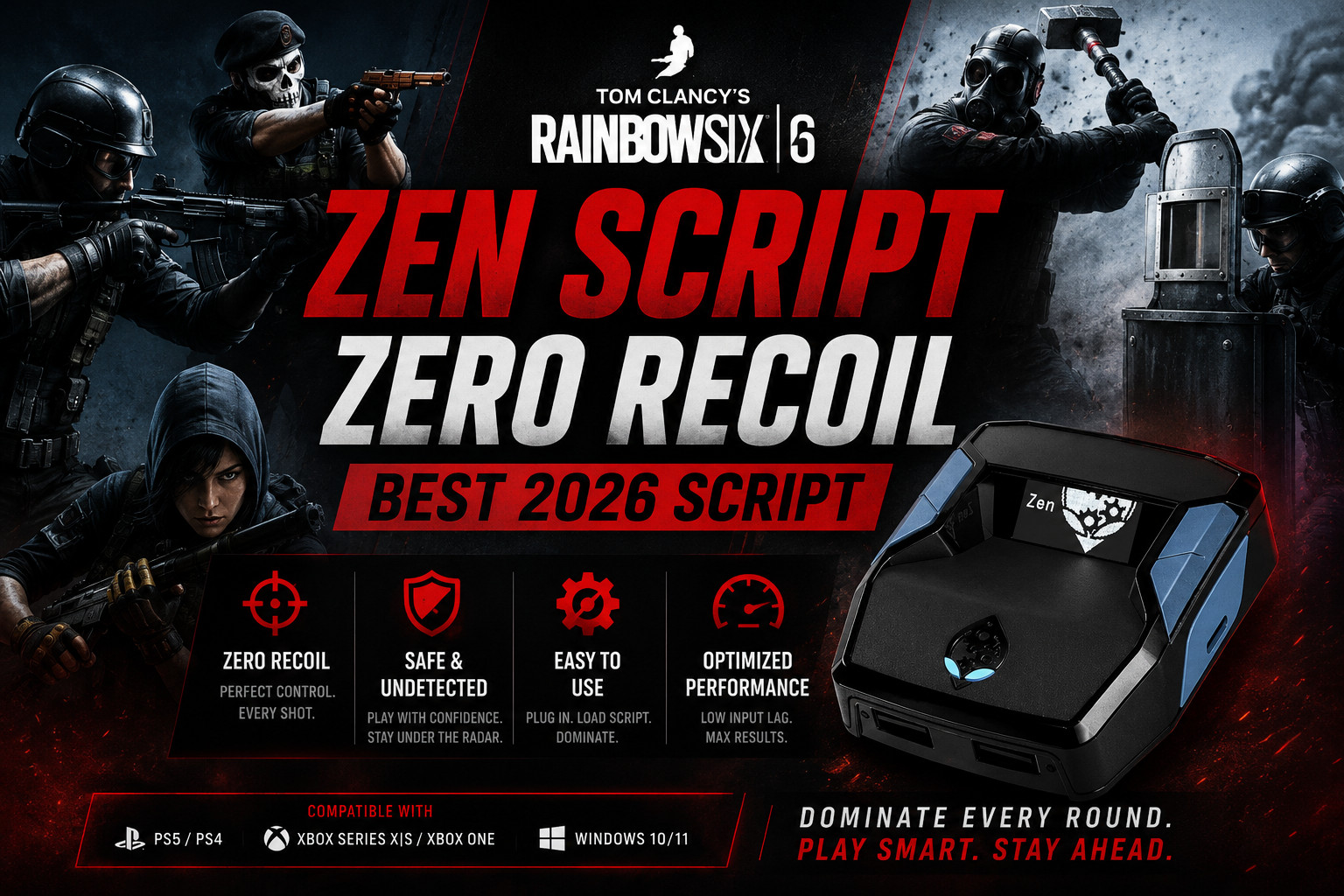 Rainbow Six Siege Cronus Zen Script | All Operators | Anti Recoil & Aim Assist