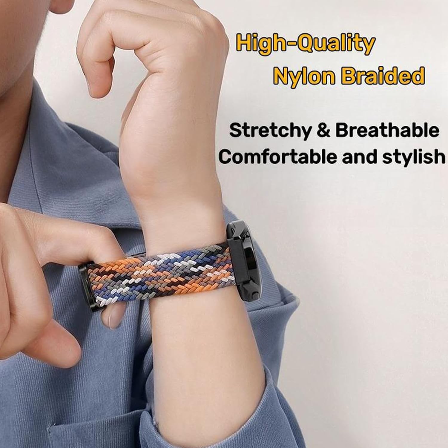 Sport Braided Strap for Samsung Galaxy Watch 20mm 22mm Compatibility