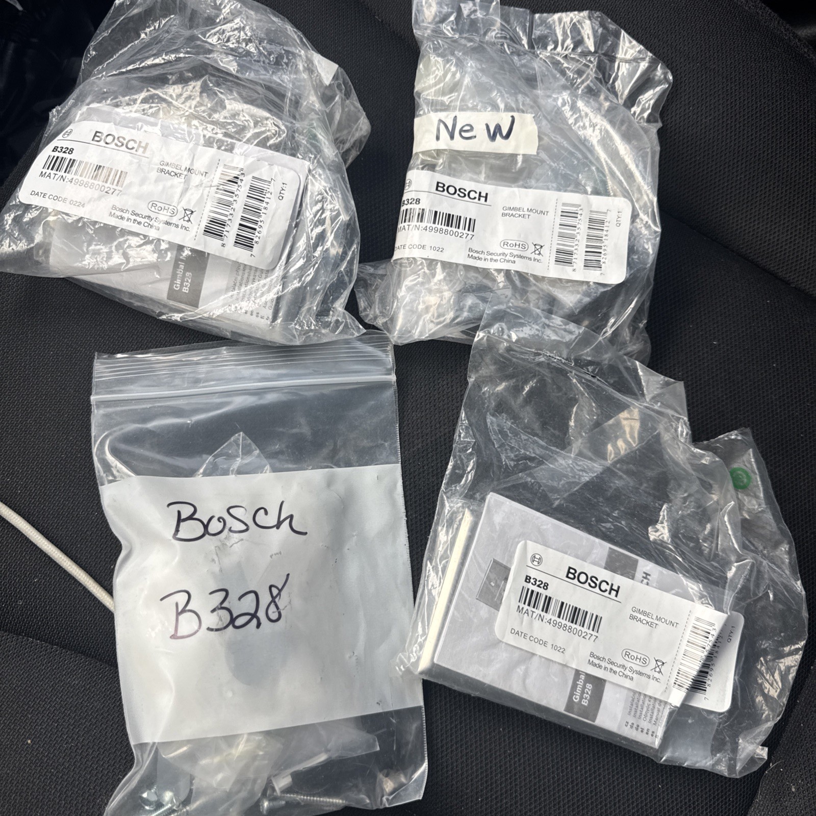 Lot Of 4 NEW Bosch Security Systems B328 Swivel Rotating Gimble Mount Bracket