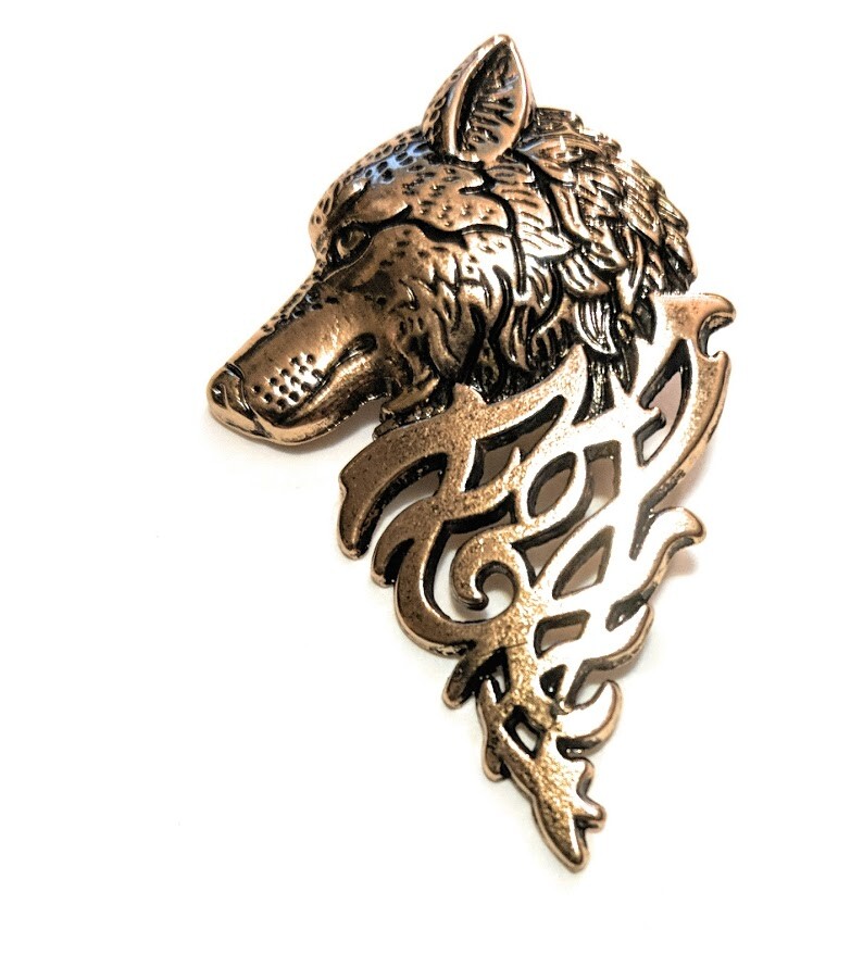 GLD4 GAME OF THRONES STARK brooch PIN DIRE WOLF Cosplay collectible gift USA 2.2