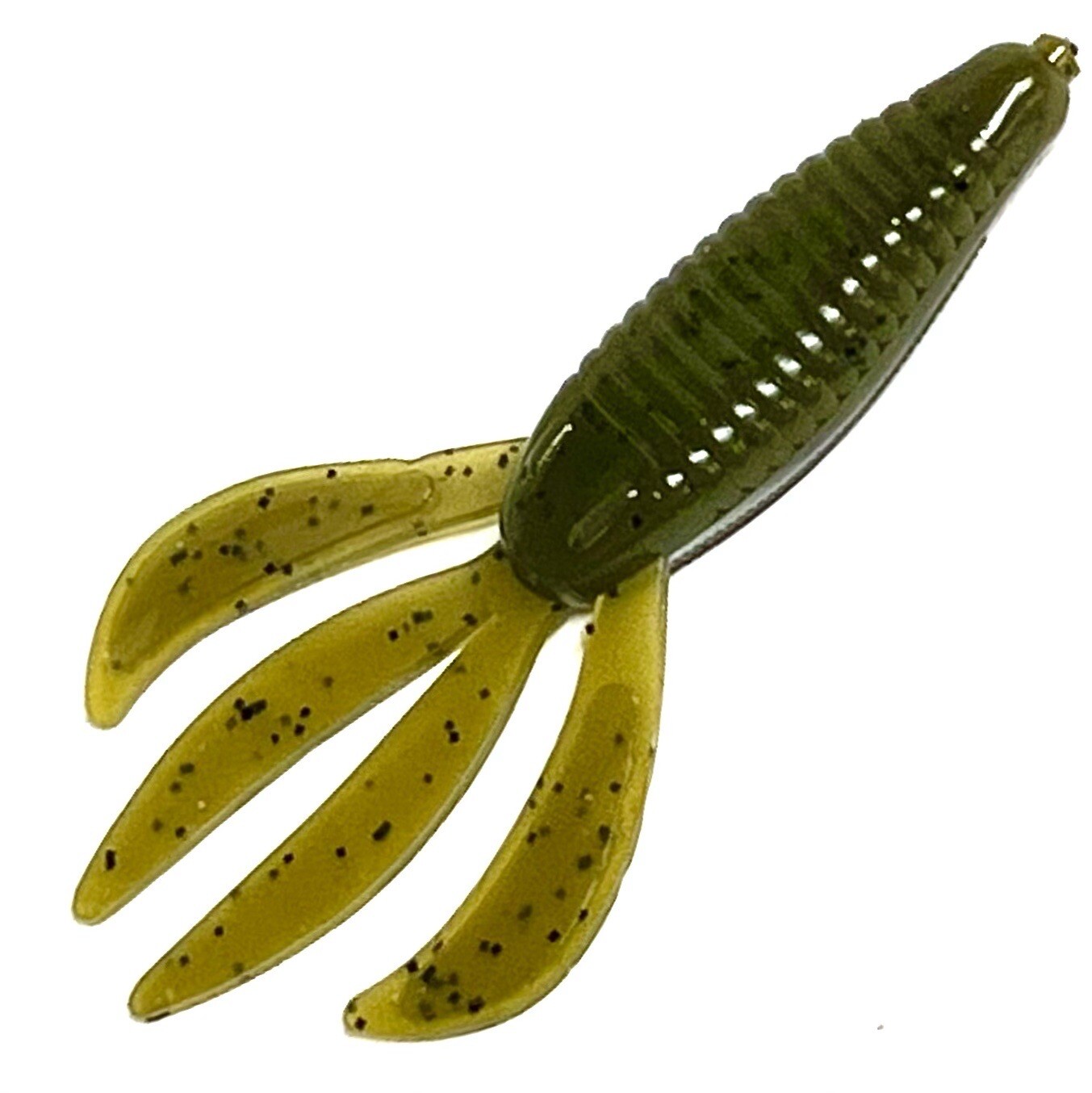 10ct Green Pumpkin 4.25  Rocket Creature bait bass fishing