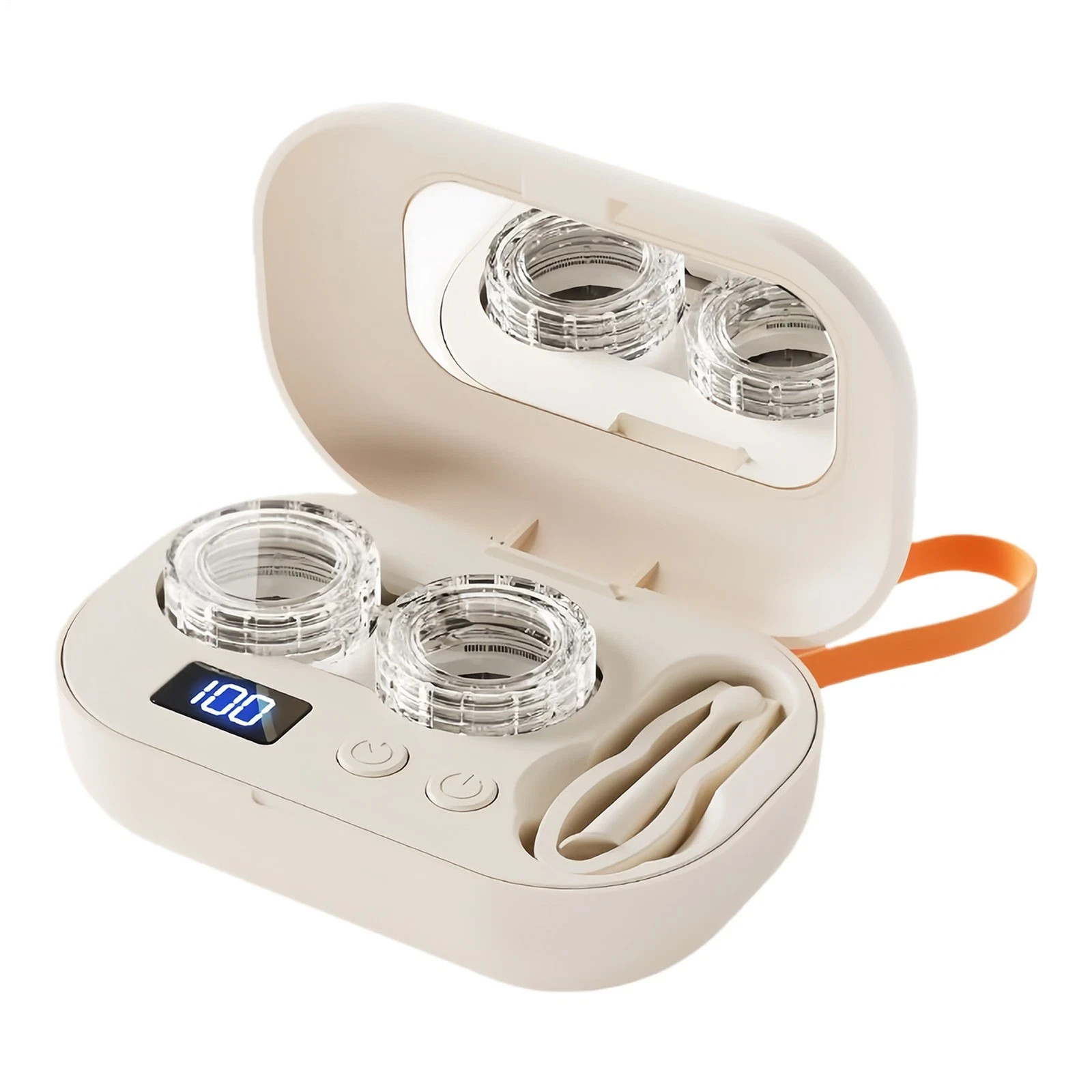 Ultrasonic Cleaner Contact Lens & Eyeglass Cleaning Case Portable Electric