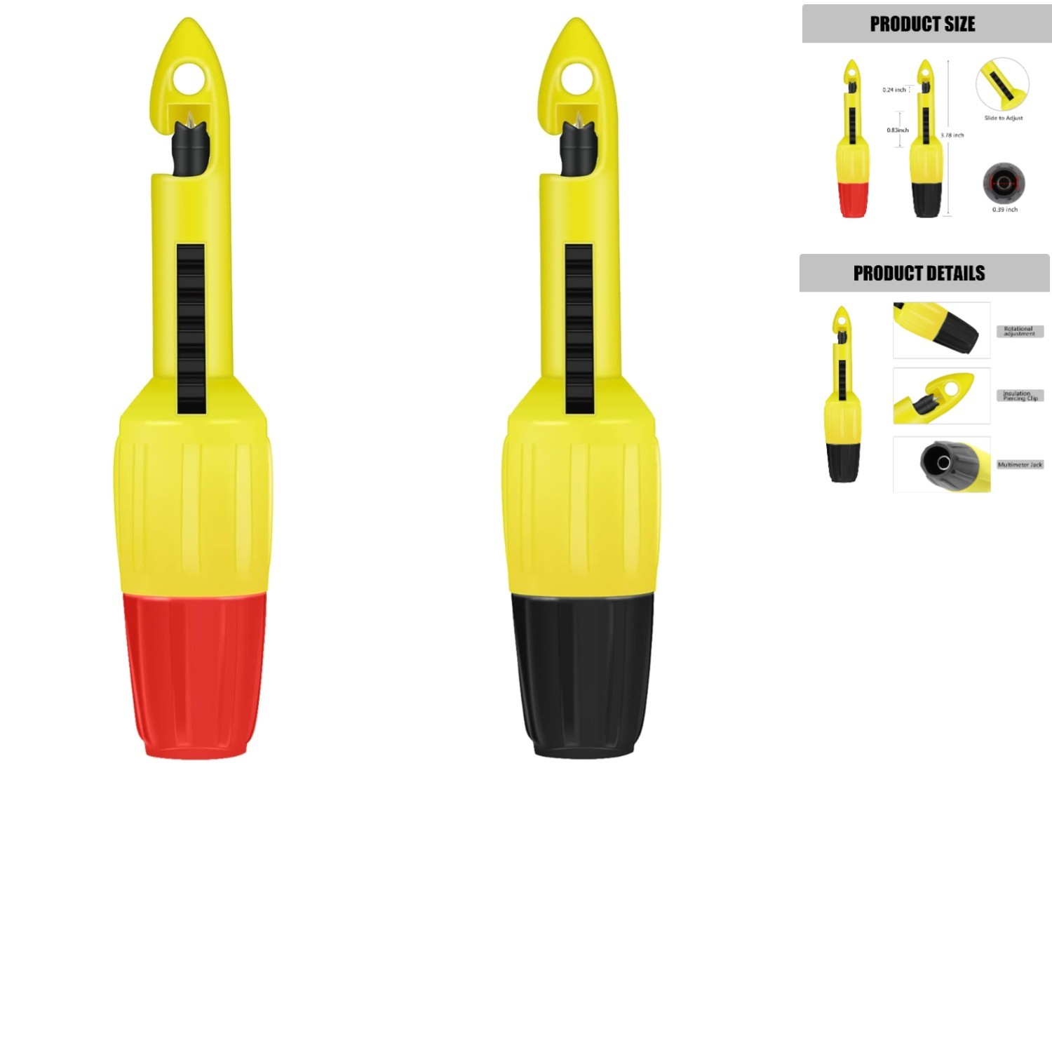 Wire Piercing Probe, Insulation Piercing Clip Tool for Multimeter Voltage Vol...