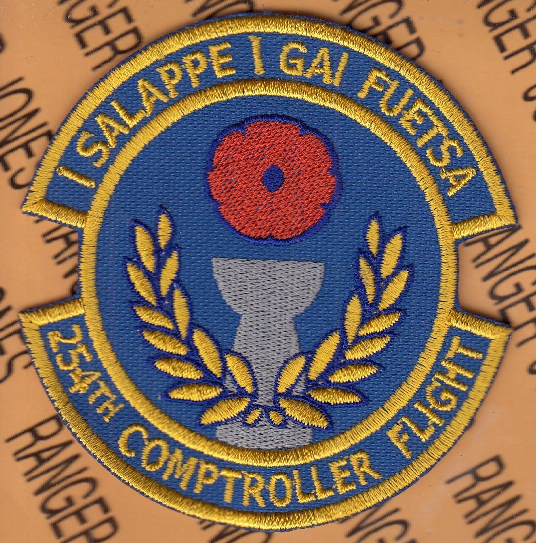 USAF Air Force 254th Comptroller Flight ~3.75" patch c/e