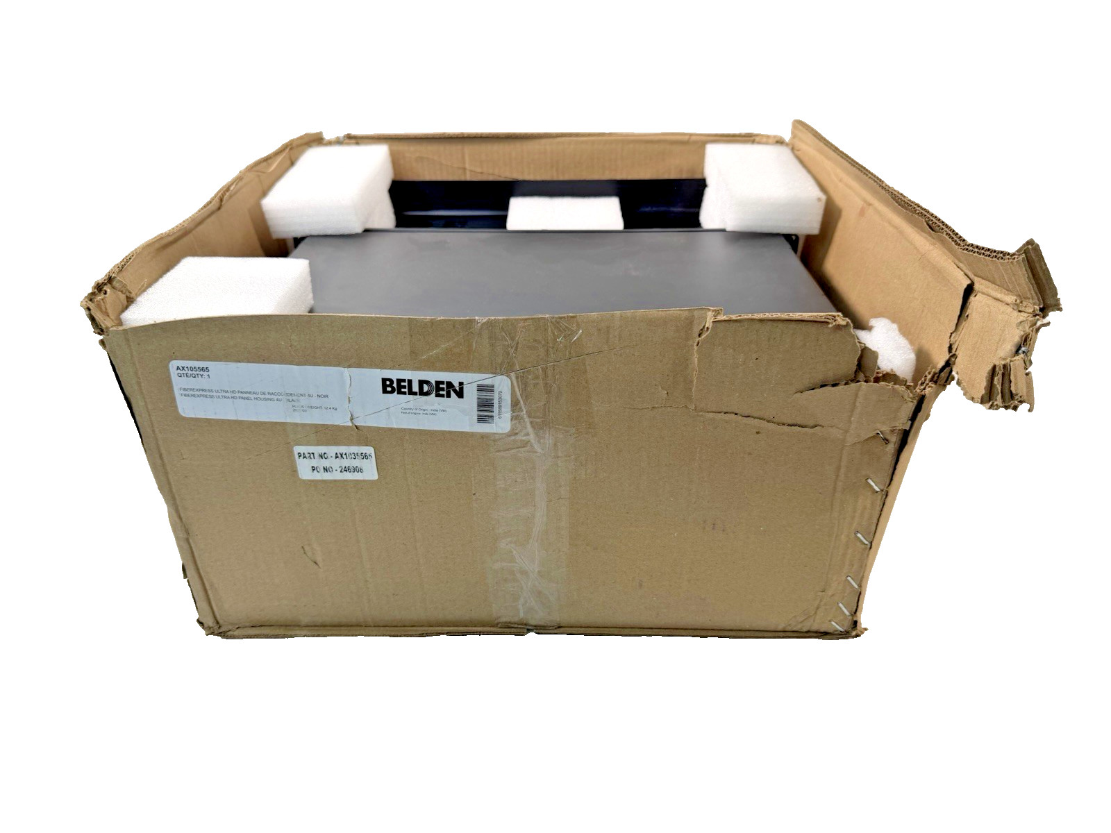Belden AX105565 FiberExpress Ultra HD Patch Panel Housing 4U NEW OPEN BOX