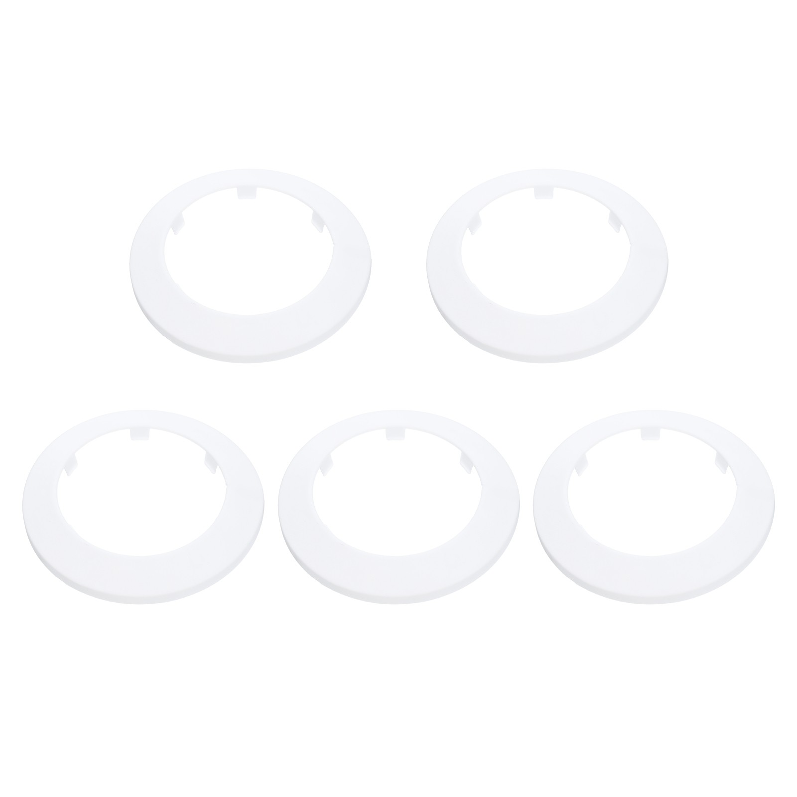 5PCS Flange Pipe Cover Decor for 3in/76.5mm Pipe Cover Decor, White