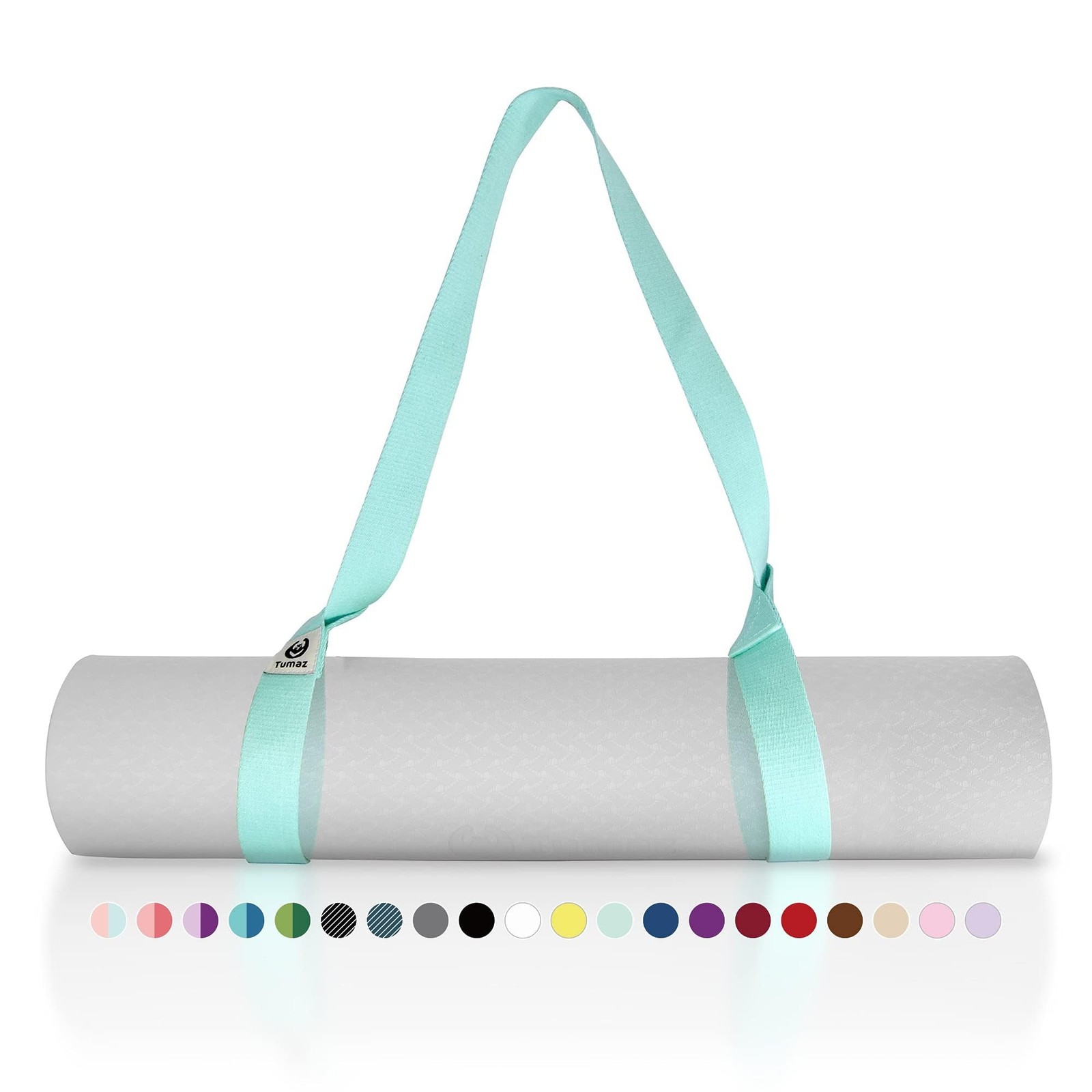 Tumaz Yoga Mat Strap [MAT NOT Included] (2 Sizes) with Extra Thick & Comfy De...