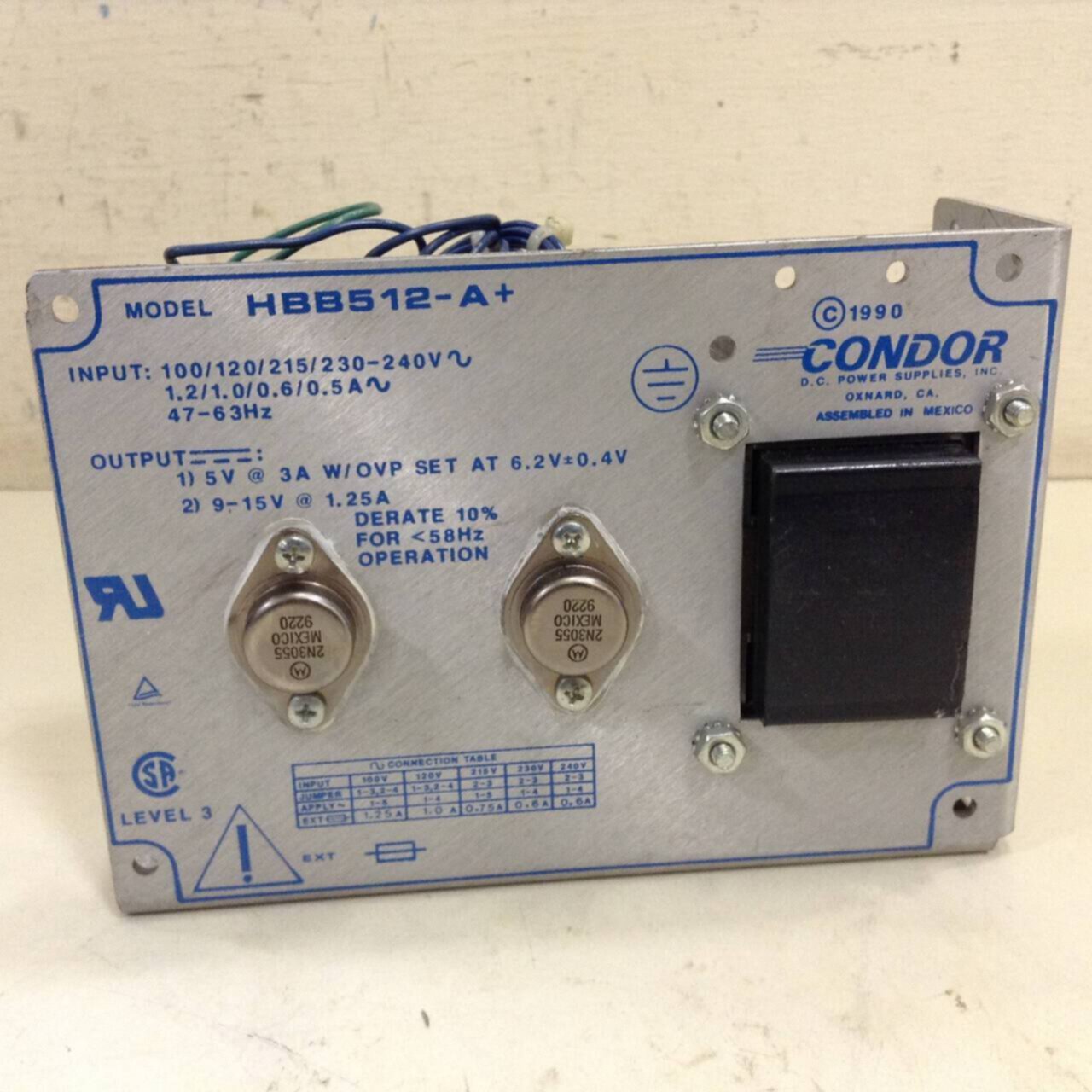 POWER ONE Power Supply HBB512-A+ Used #82939